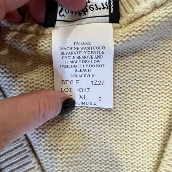 VTG Southern Lady Fall Embroidered Vest Womens XL Scarecrow Pumpkin Cottage USA - Picture 8 of 8